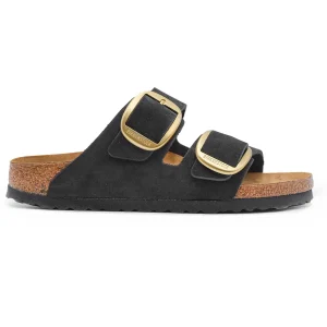 Birkenstock Donna Sandali Arizona Nero Con Fibbia Ardiglione