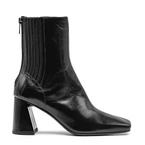 Chantal 1962 Stivaletti Di Classe Nero Elastici Laterali Donna