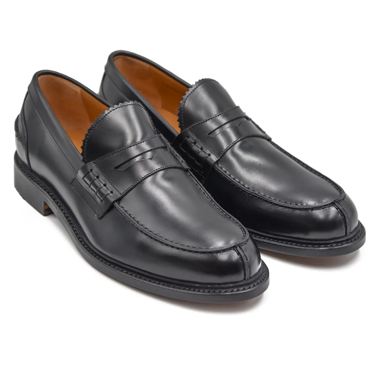 Berwick 1707 Mocassini Uomo Nero Realizzato Con Una Suola Unica - immagine 3