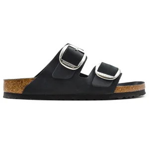 Birkenstock Arizona Buckle Sandali Donna Nero Con Fibbia Ardiglione
