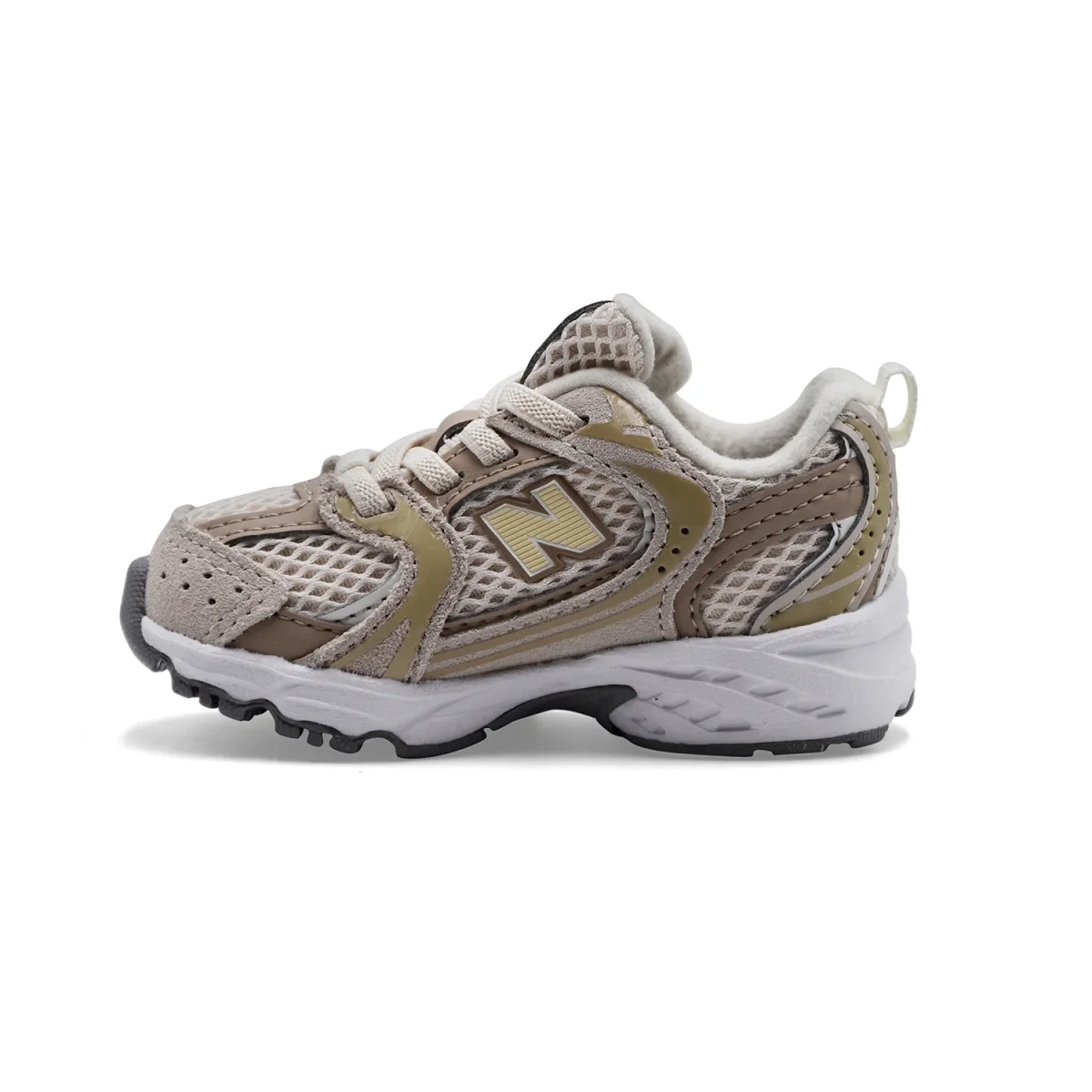 Sneakers New Balance Kids 530 Bungee Lace Linen Con Stoneware - immagine 3